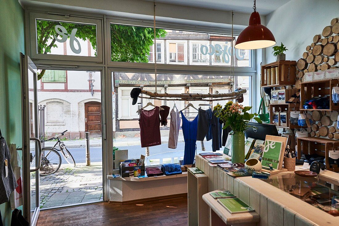 Jojeco, a shop selling fair trade fashion in the Magni Quarter of Braunschweig, Germany