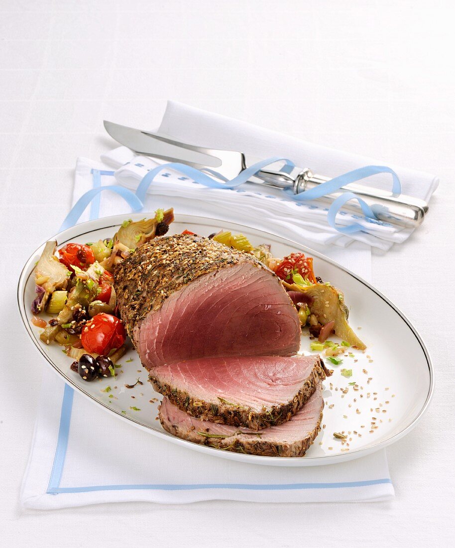 Roastbeef fi tonno (Italian roast tuna)