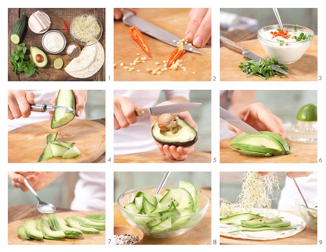 How to prepare filled wraps