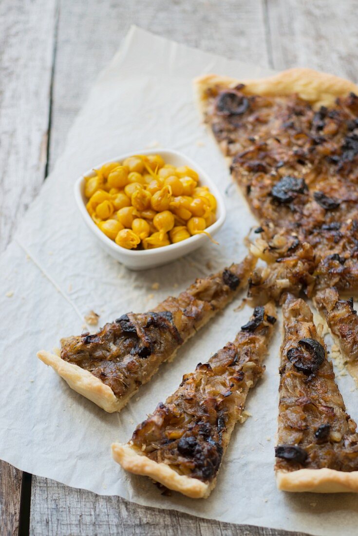 Pissaldière (French onion cake)