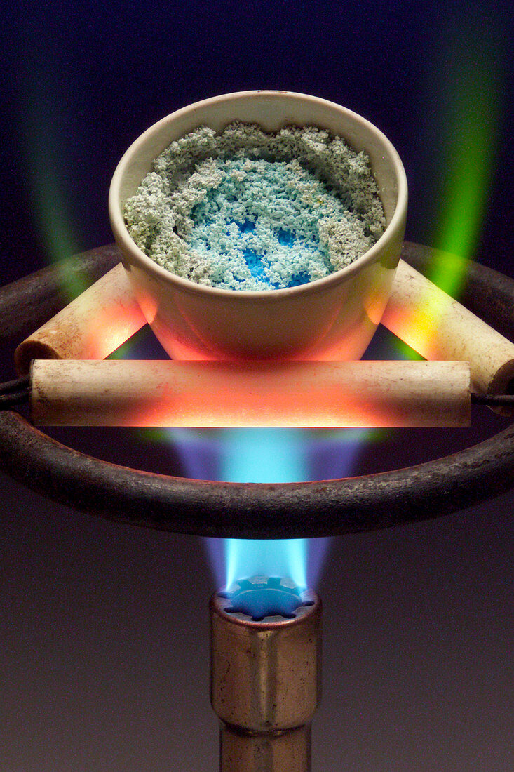 Copper(II) sulphate Being Heated