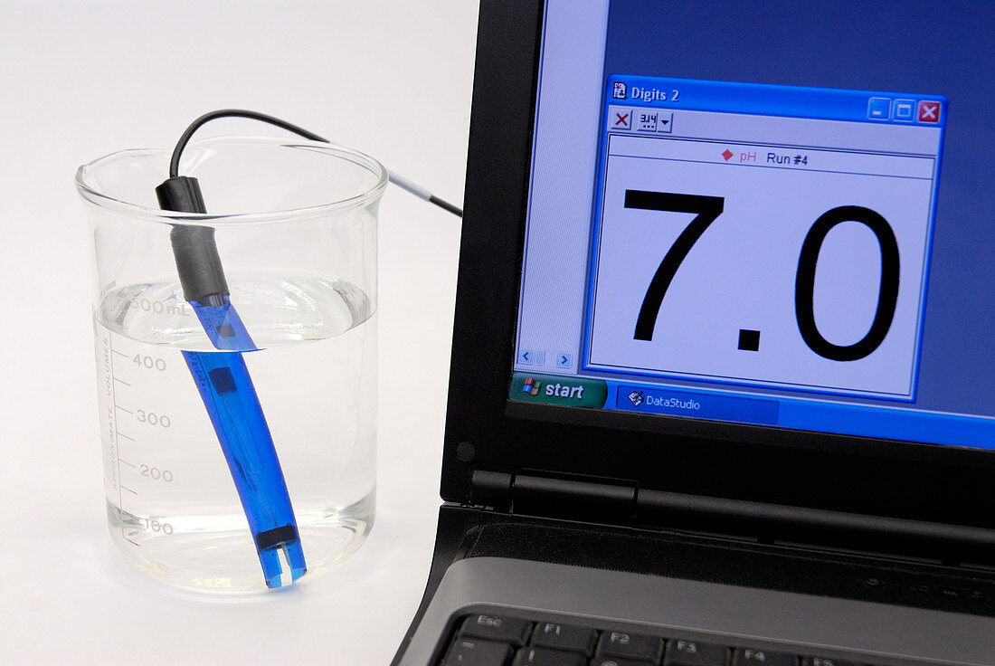 Measurement of pH balance in water