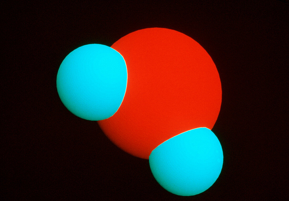 Model of a molecule of water