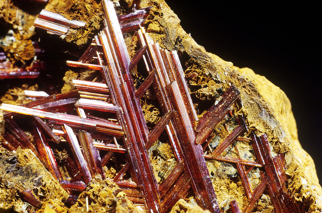 'Rutile from Boiling Springs,North Carolina'