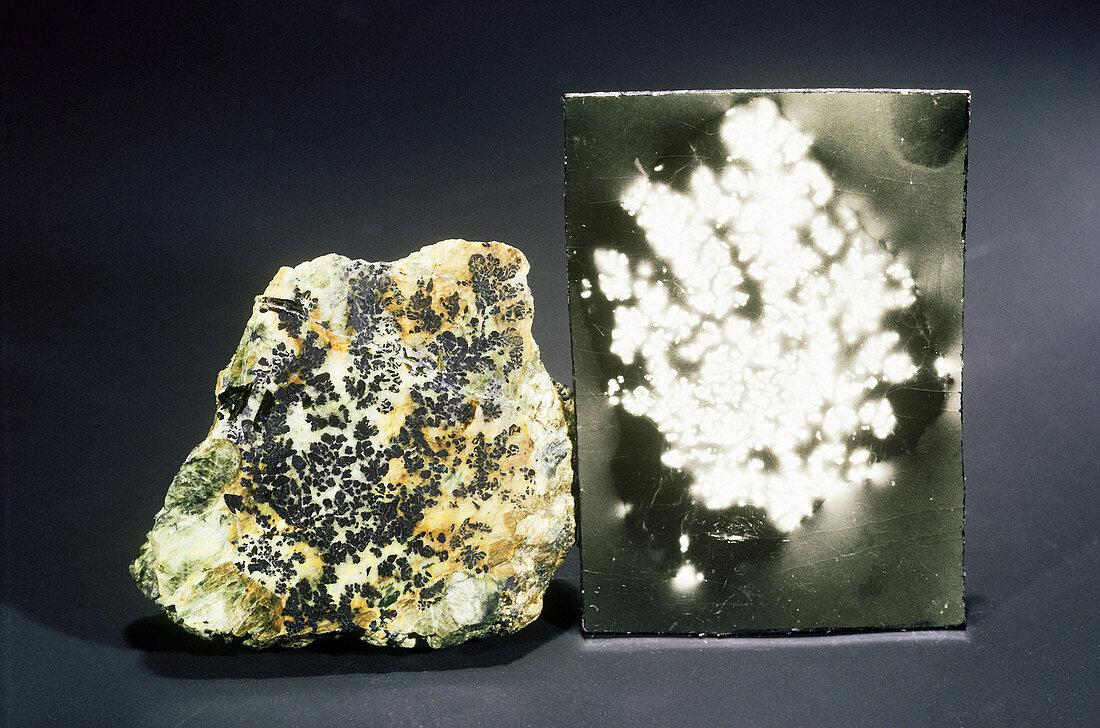 'Uraninite from Grafton,New Hampshire'
