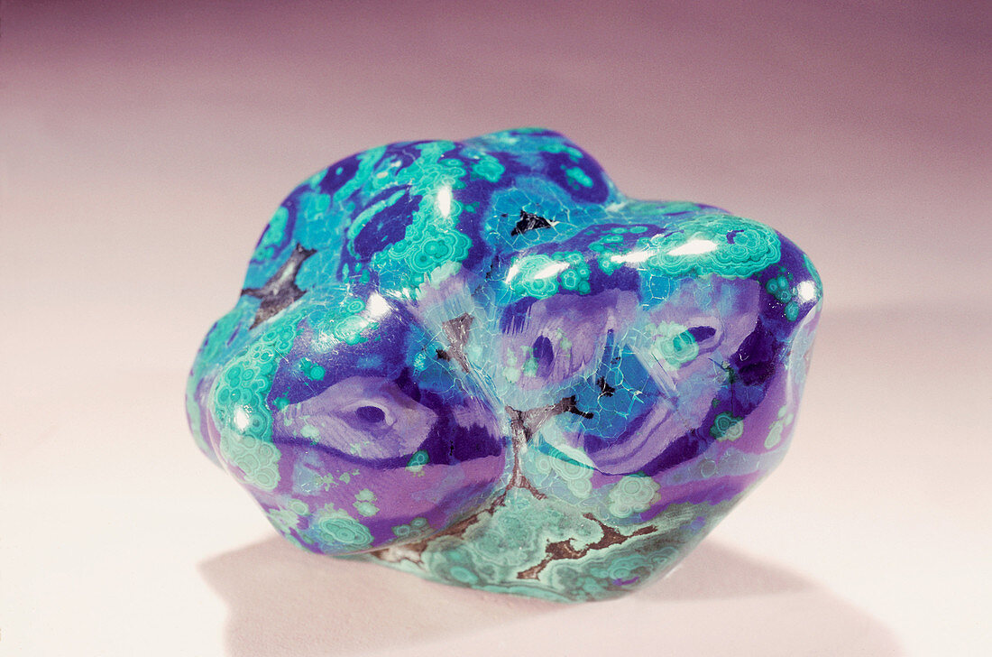 Azurite and Malachite from Arizona