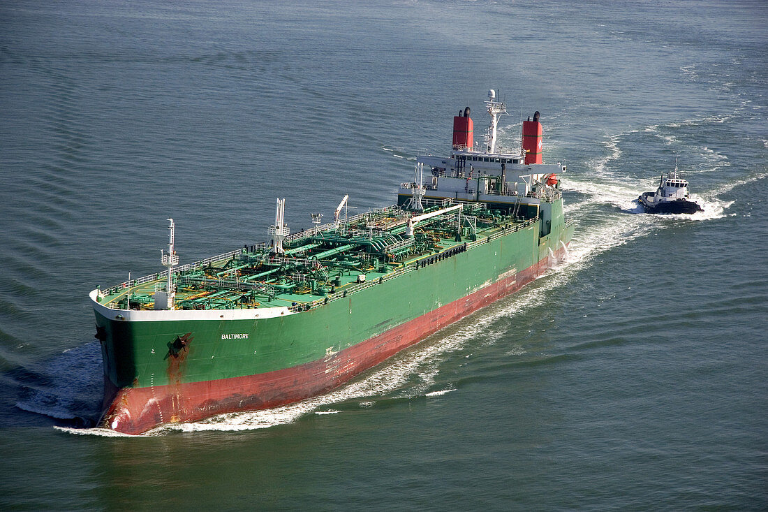 Tanker and tug boat
