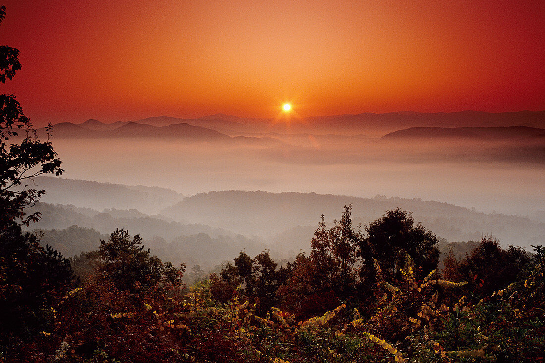 Great Smoky Mountains NP at sunrise