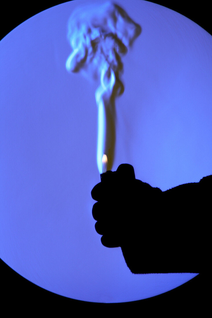 Schlieren Image of a Lighter