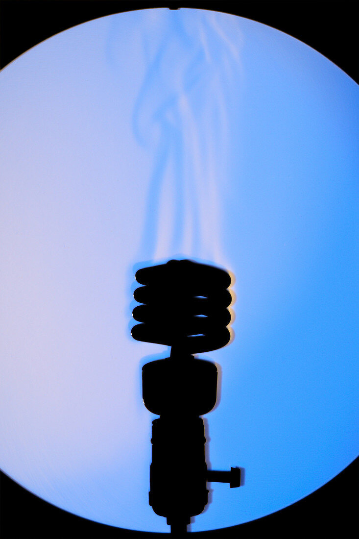 Schlieren Image of a Hot Light Bulb