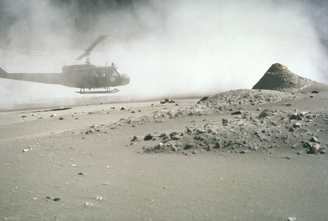 Mount St. Helen's post eruption ash