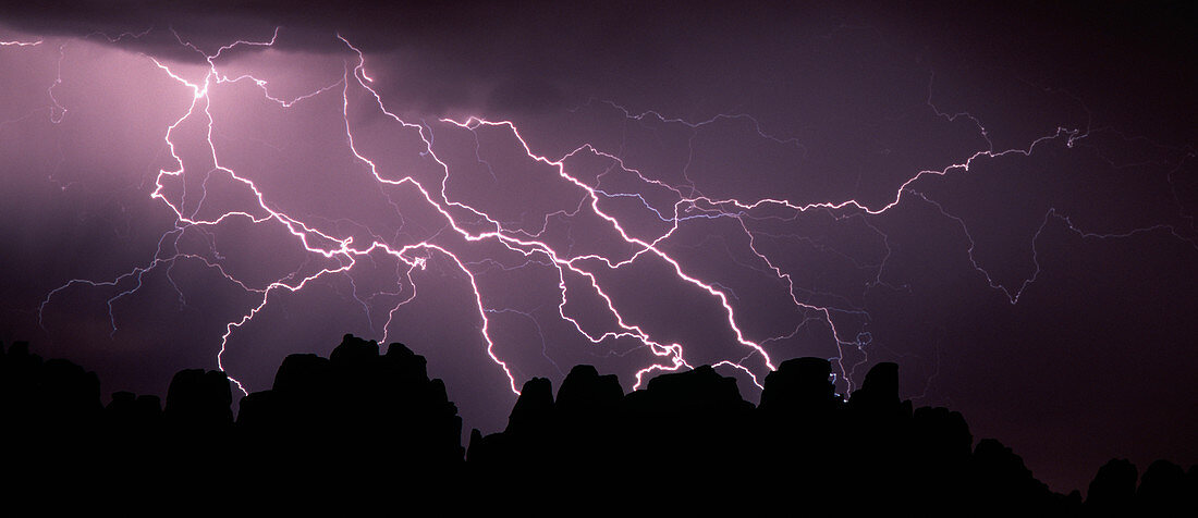 Lightning Storm Over the Needles