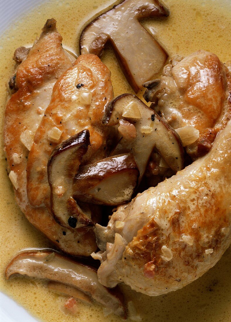 Chicken and Ceps