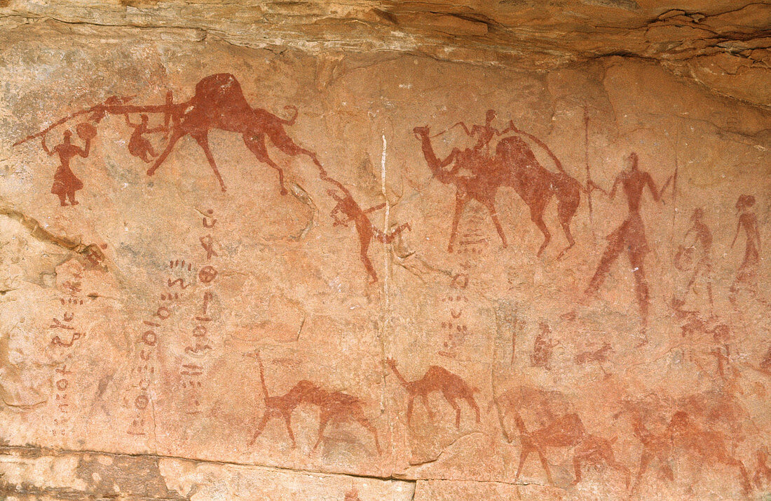 Cave Painting,South Algeria