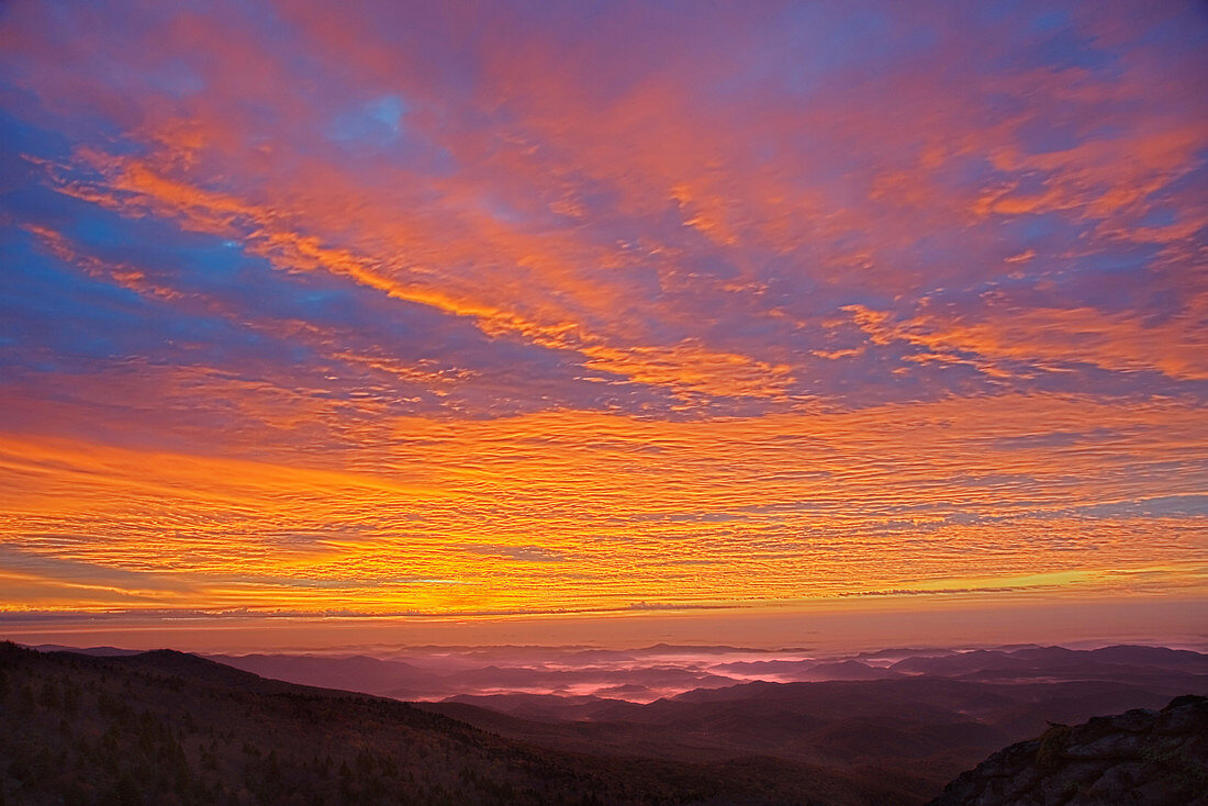 Sunrise in the Blue Ridge Mountains