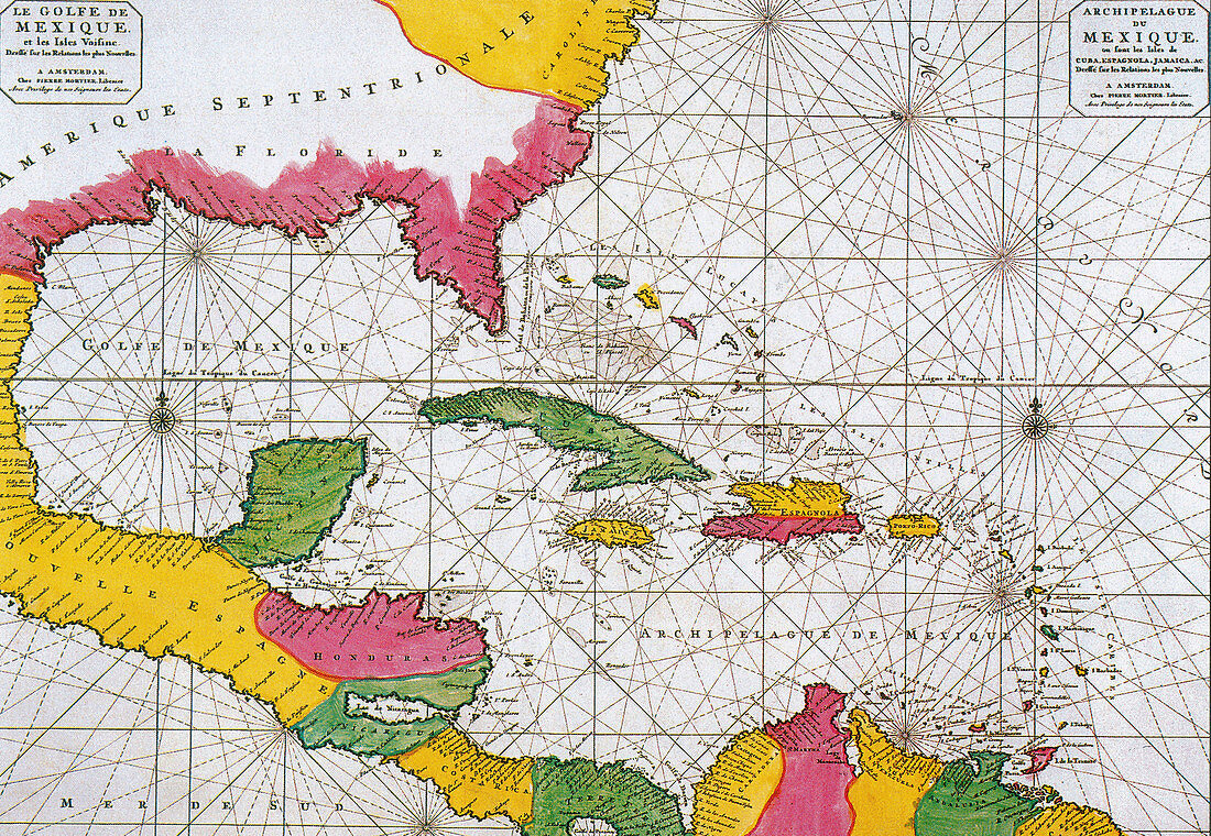 1708 Map of the Spanish Main