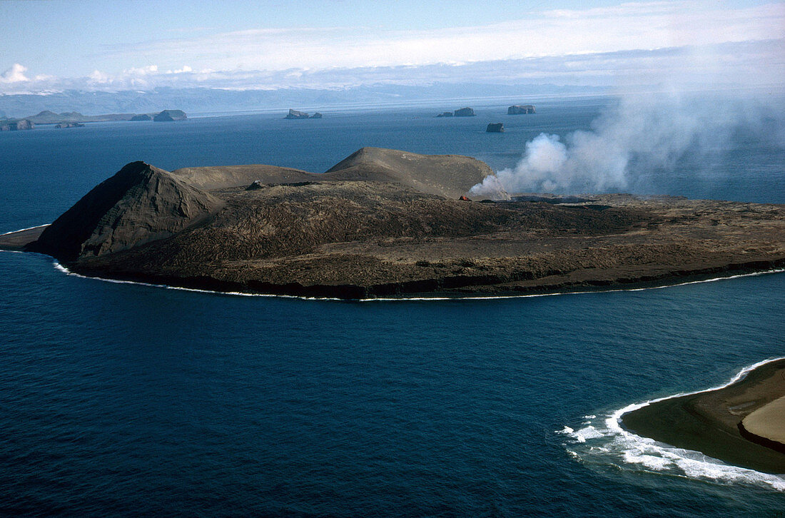 Volcanic Eruption on Surtsey