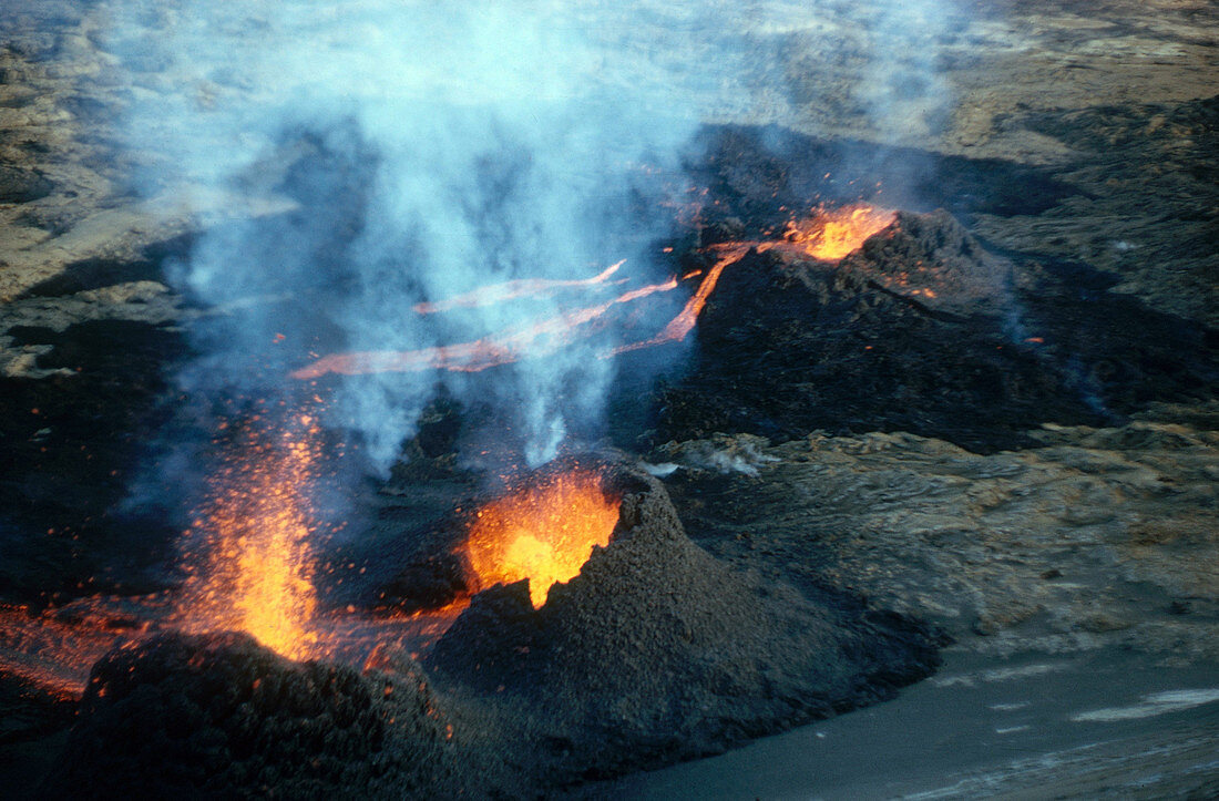 Volcanic Eruption on Surtsey