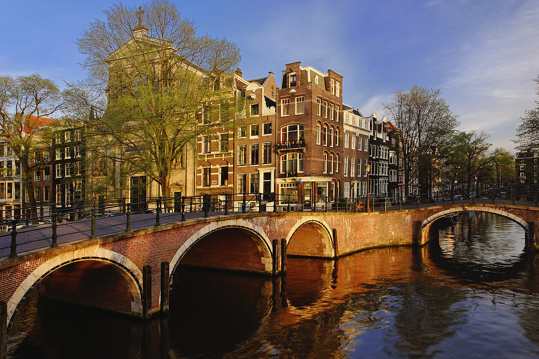 Canals of Amsterdam at Dusk