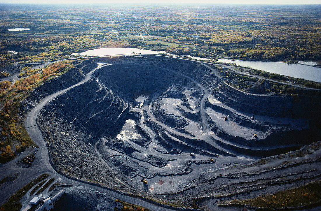 Open Pit Mine,Marquette,Michigan