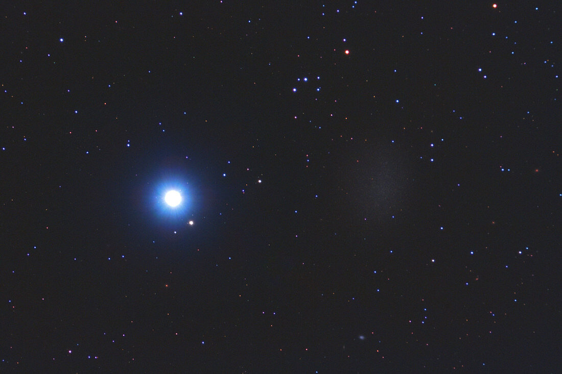 Regulus and Dwarf Galaxy Leo 1