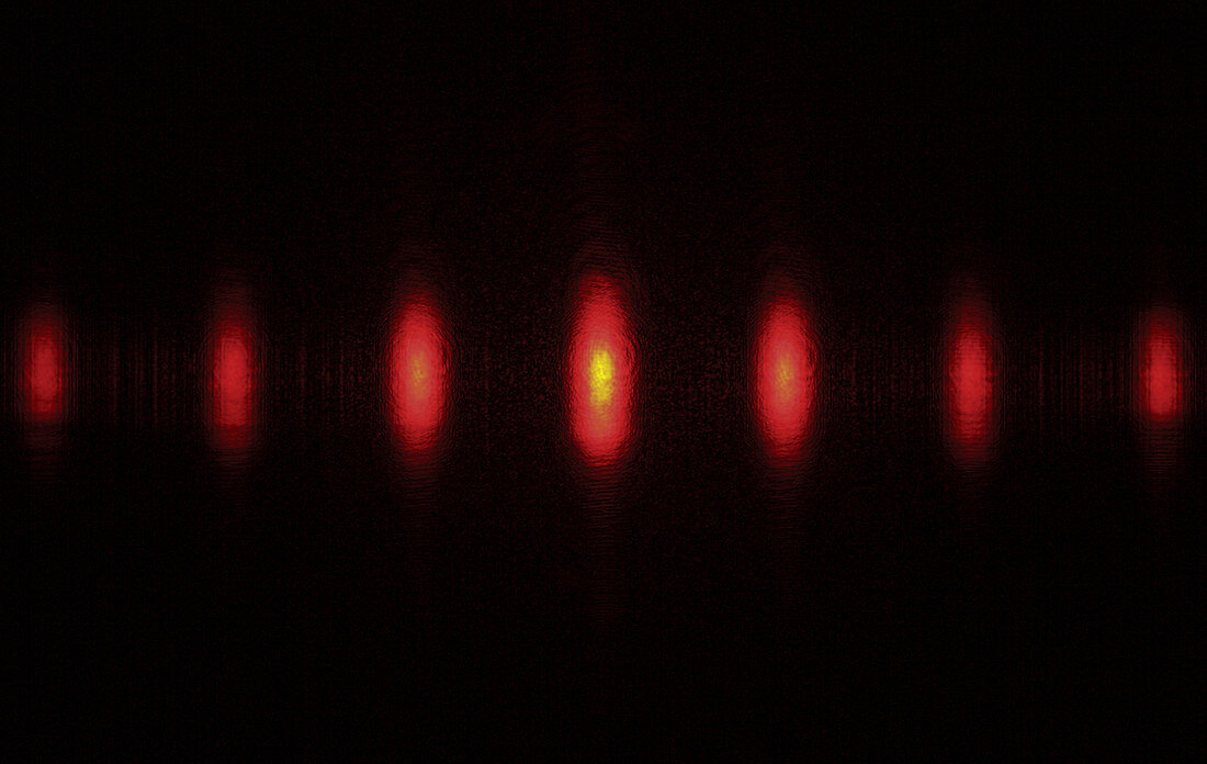 Laser Split by Diffraction Grating,1 of