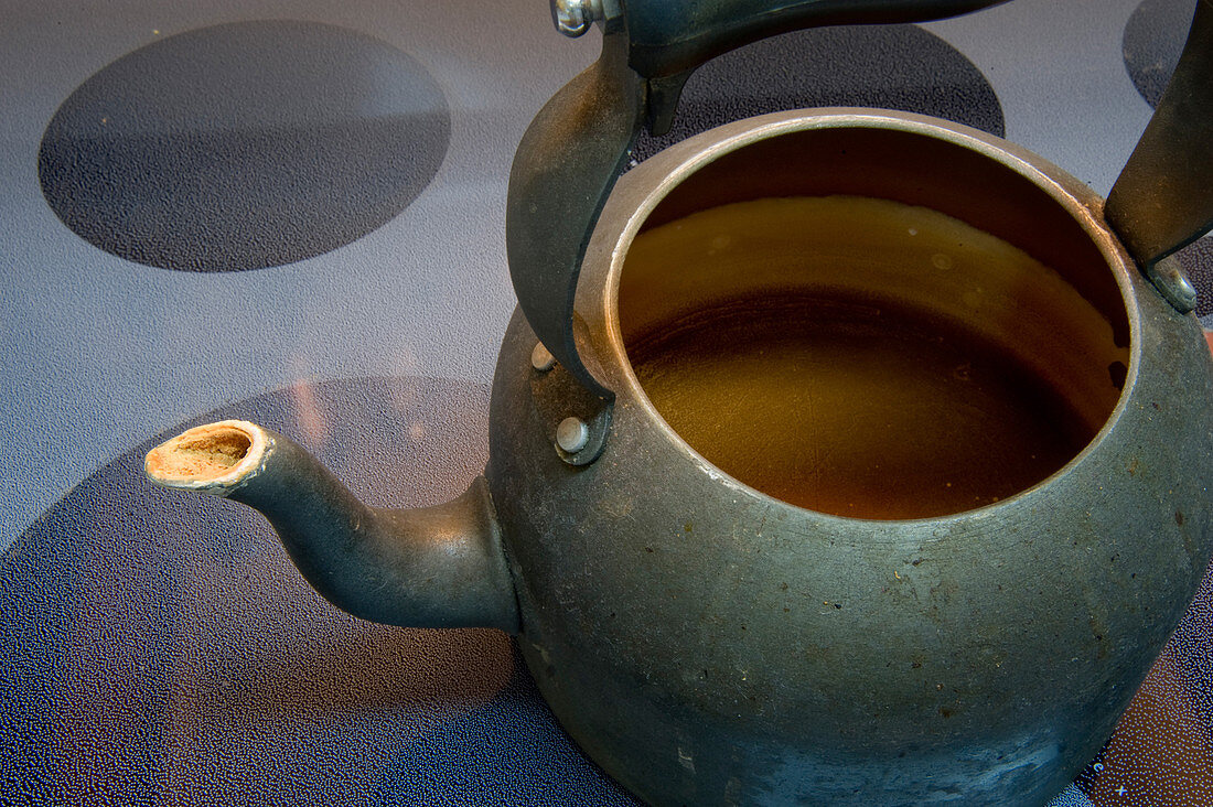 Hard Water Scale on Tea Pot