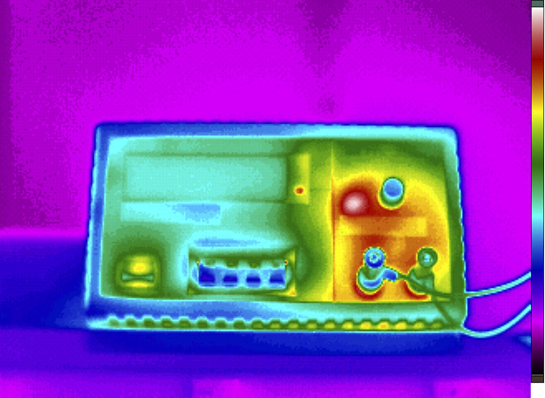 Thermogram of DC power supply