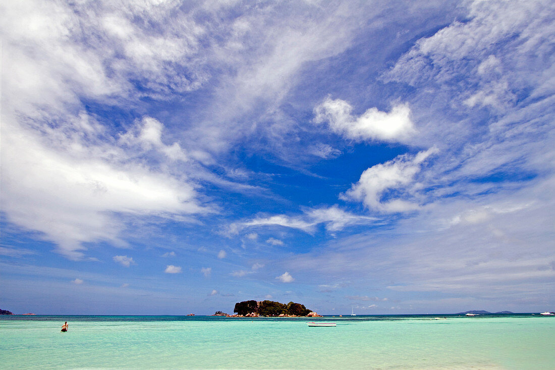 Island and Clouds,the Seychelles