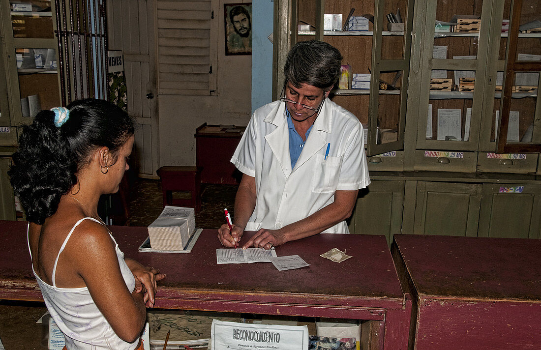 Pharmacist Giving Medicine,Cuba