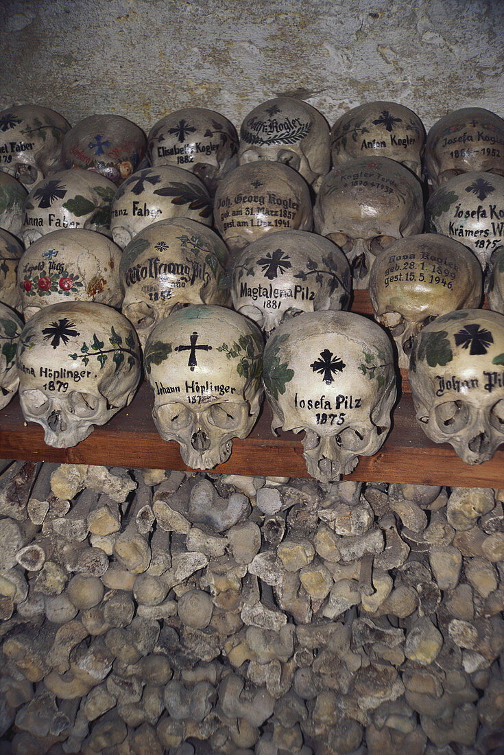 Decorated Skulls,Hallstatt,Austria