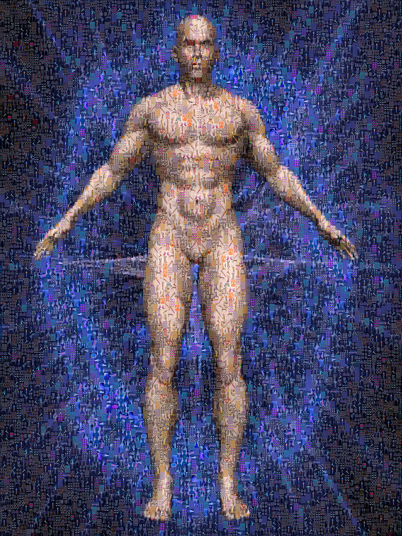 Human Body Mosaic