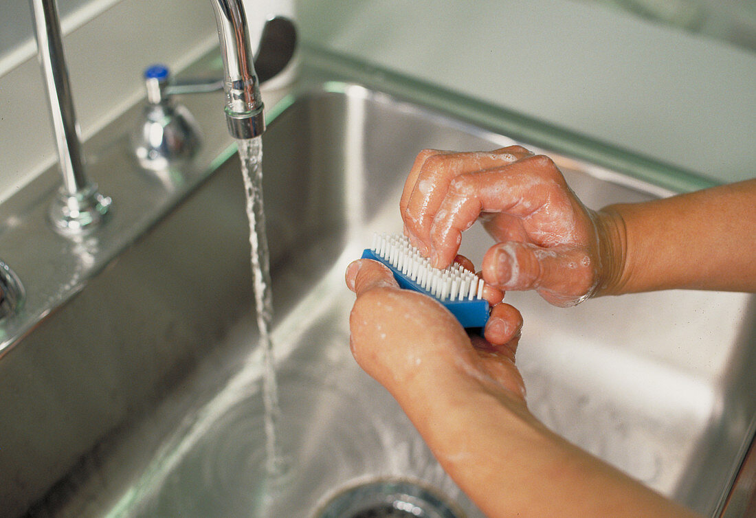Proper medical hand washing technique