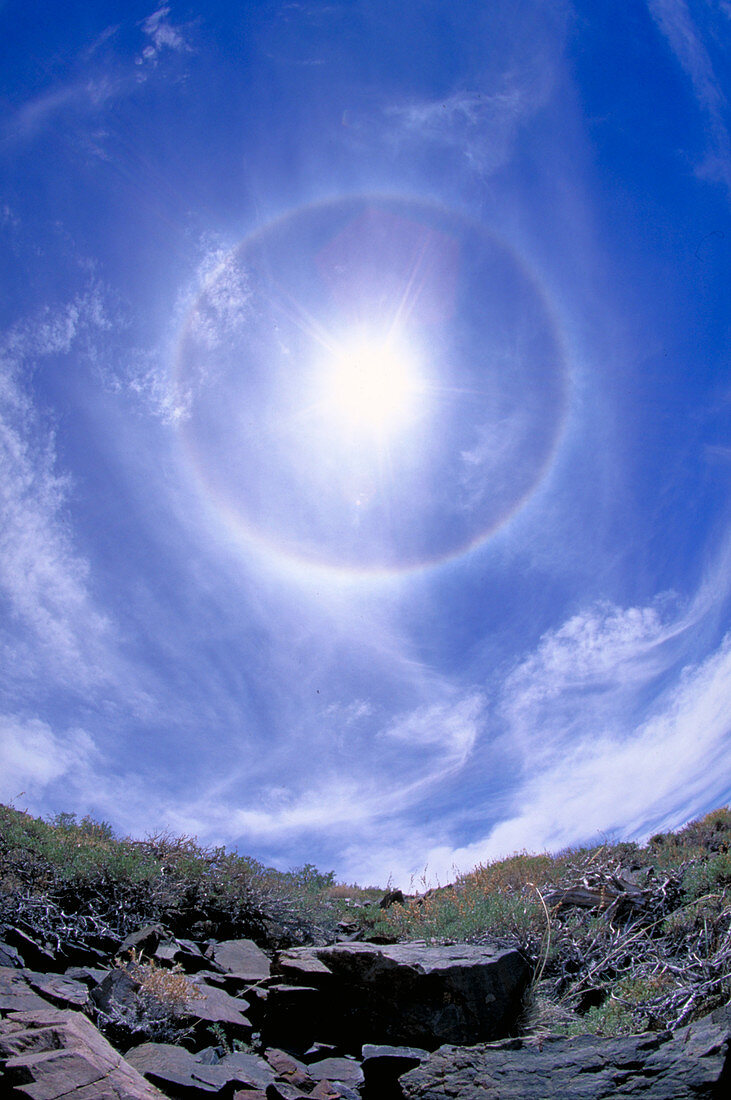 Halo around the sun