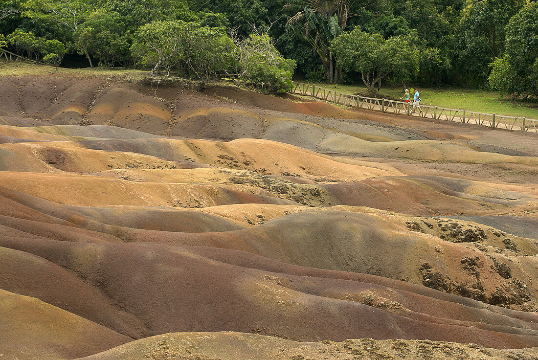 Chamarel colored earths,Mauritius