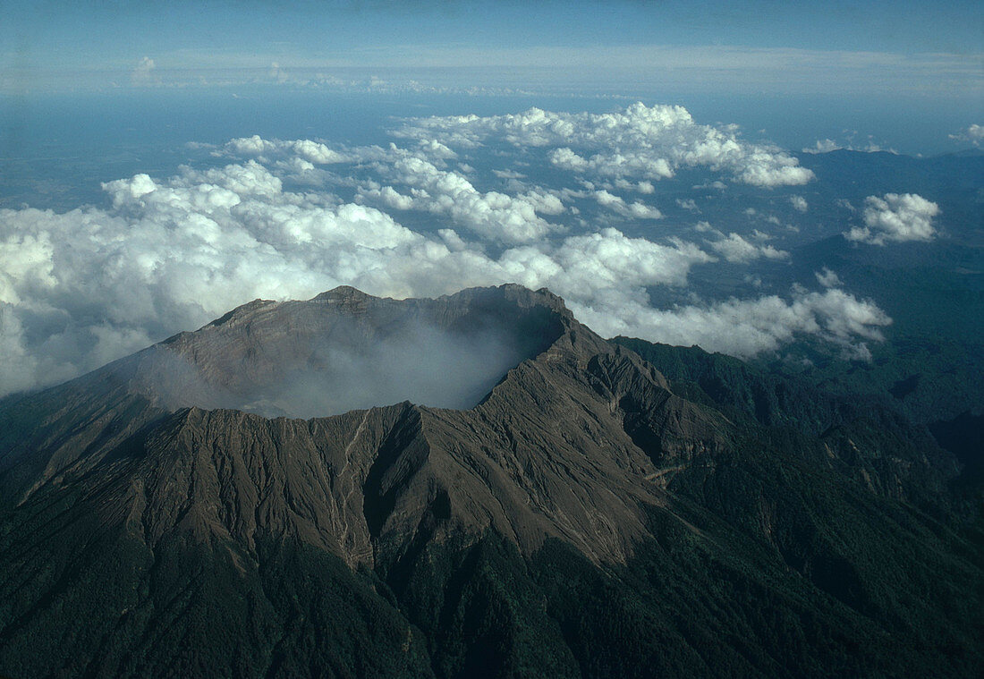 Raung volcano,Indonesia