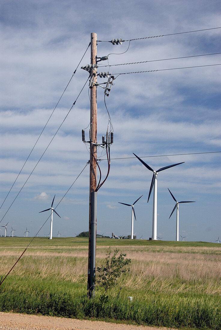 Wind Turbines and Power Line