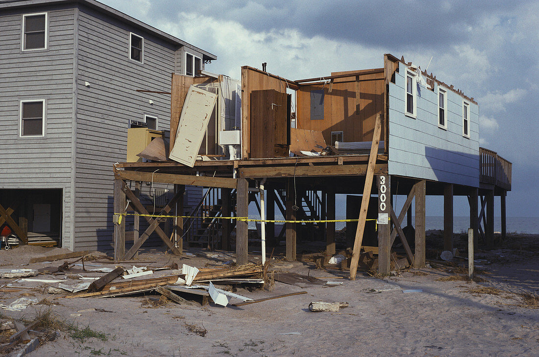 Hurricane Bertha Damage