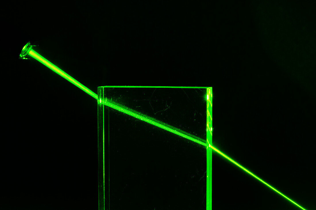 Laser beam refracting
