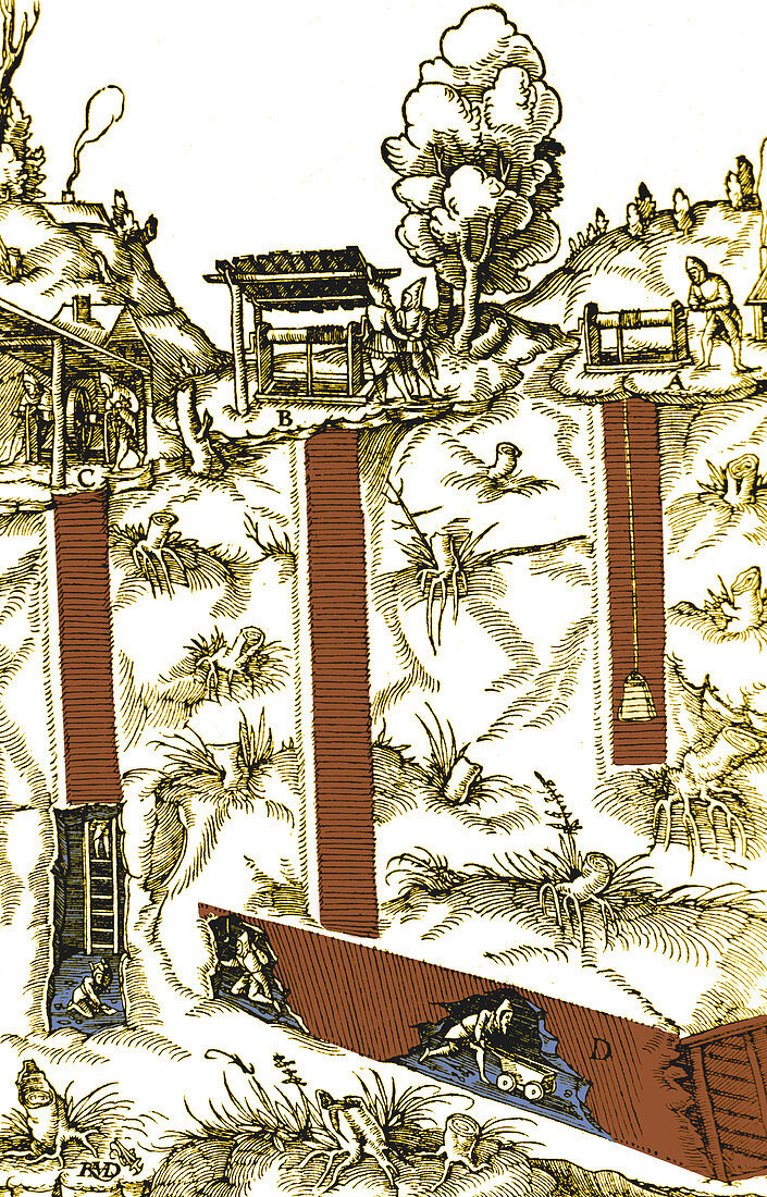 Mine Shafts,16th Century