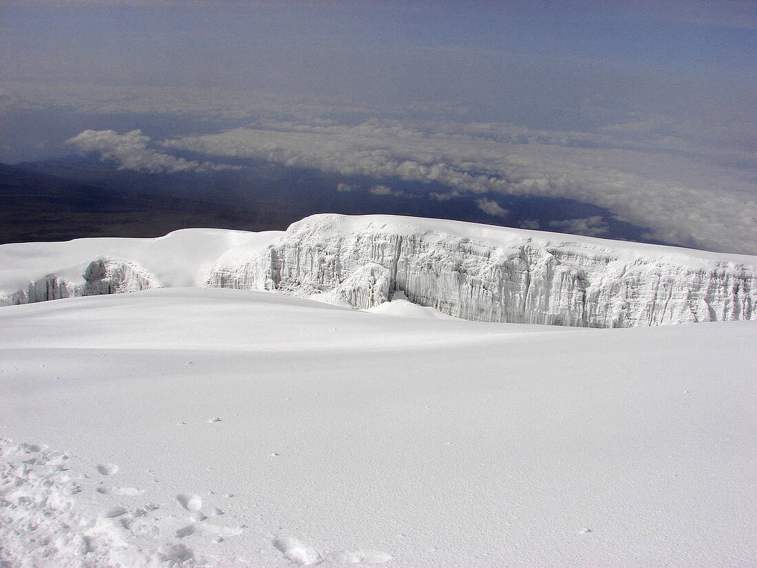 Glacier on Mt. Kilimanjaro