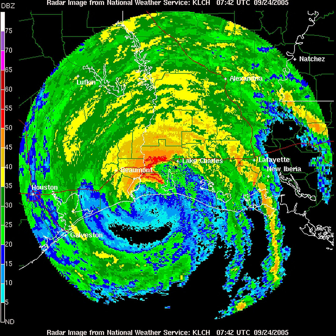 Hurricane Rita,WFO Radar,2005