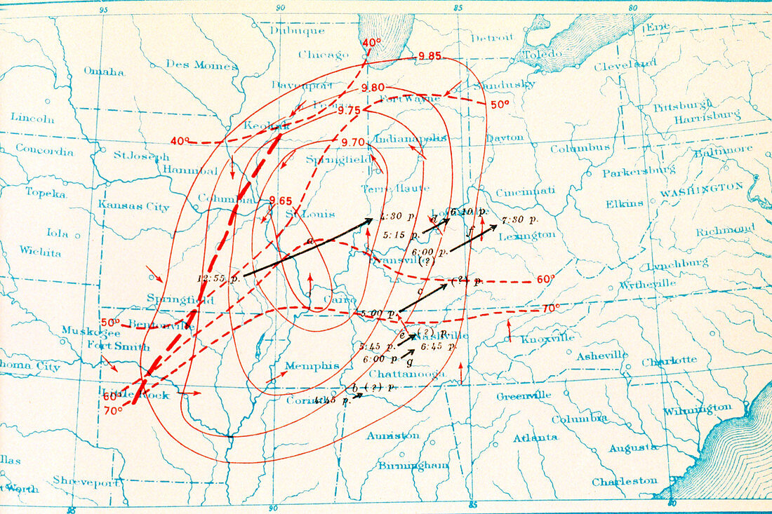 Tornado Track,1925