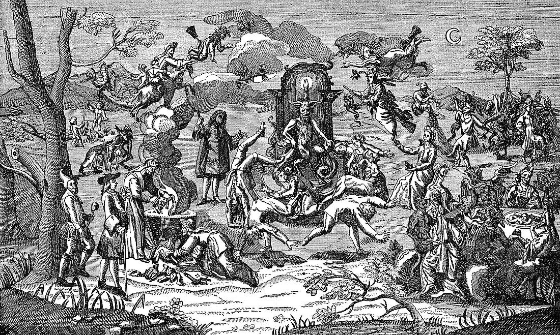 Satan with Dancers,18th Century
