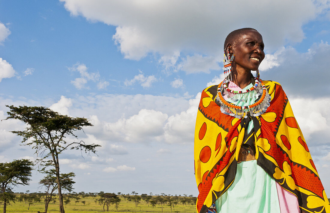 Masai Woman Smiling,Kenya