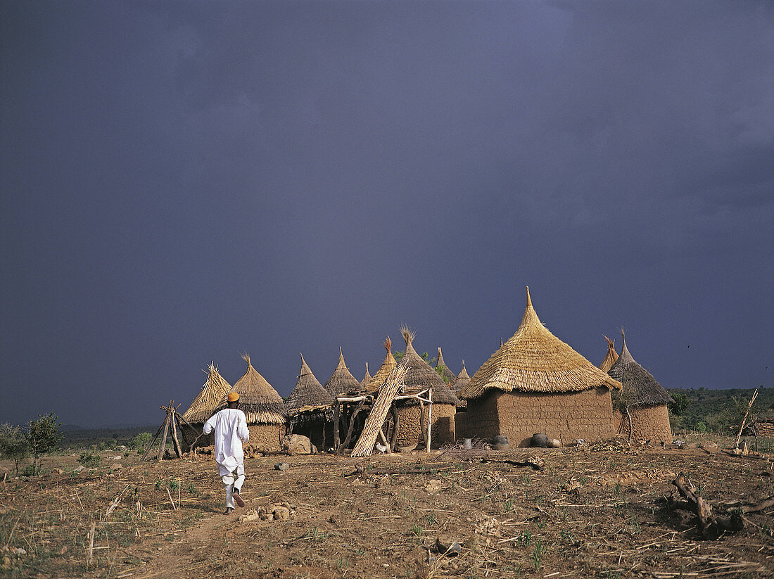 Huts in the Mandara Mountains,Cameroon