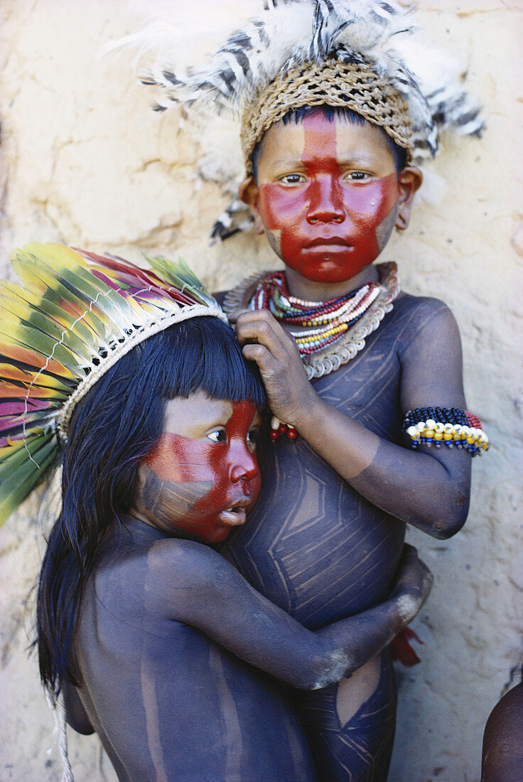 Caipo Indian Children,Brazil