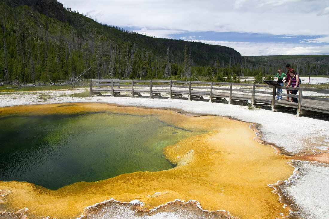 Emerald Pool at Black Sand Basin,U.S
