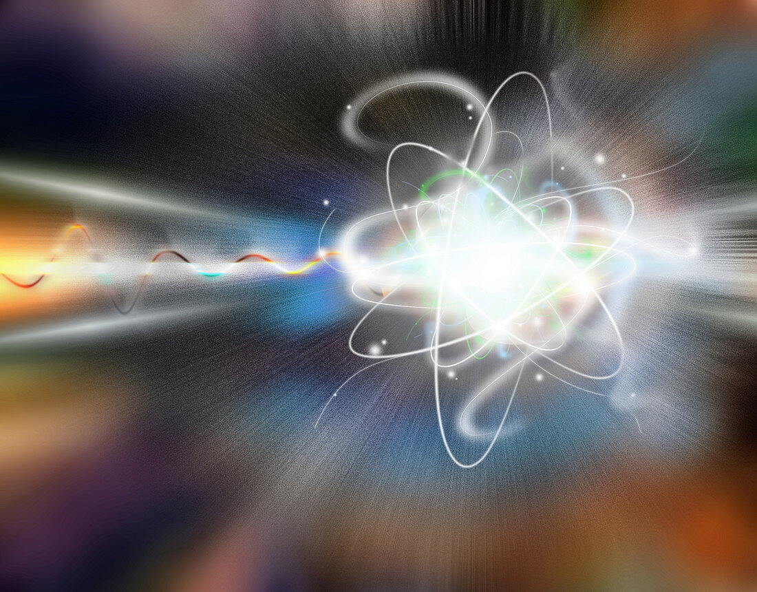Atom Collision,illustration