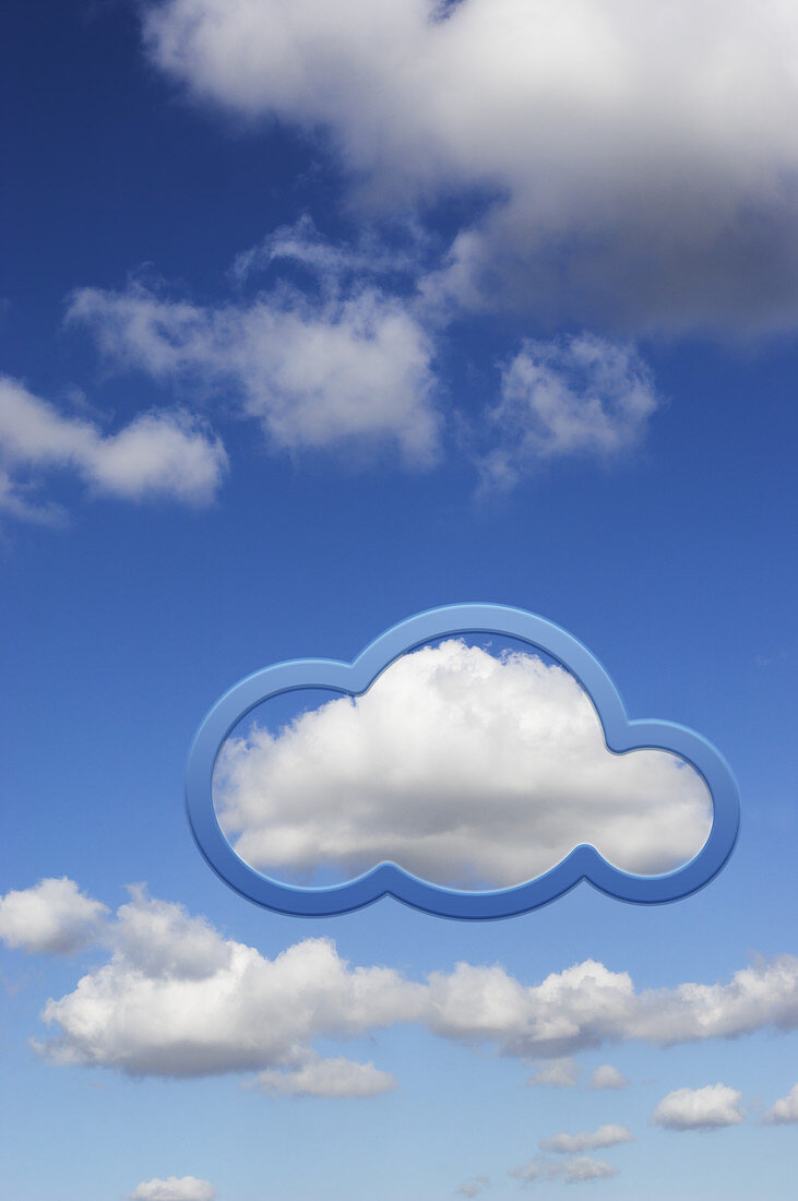 Cloud computing,illustration